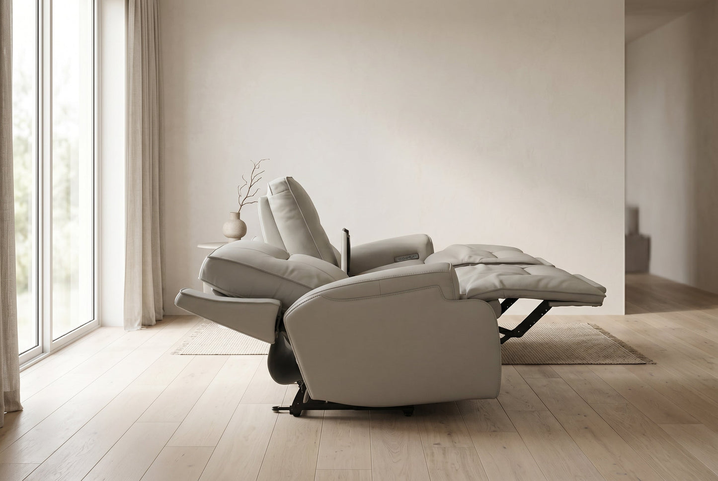 Atlas Fog 2-Piece Power Reclining Sofa Set