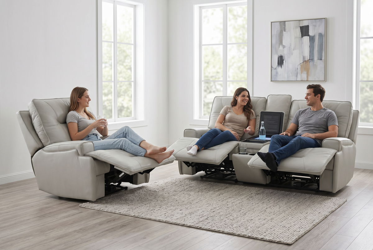 Atlas Fog Zero Gravity Power Reclining Sofa