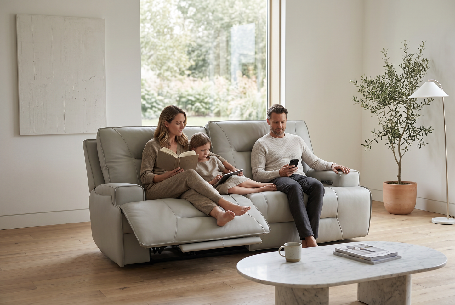 Atlas Fog Zero Gravity Power Reclining Sofa