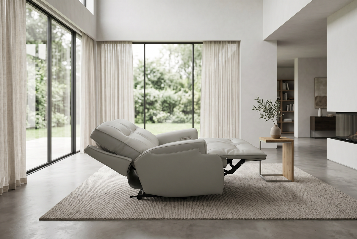 Atlas Fog 2-Piece Power Reclining Sofa Set
