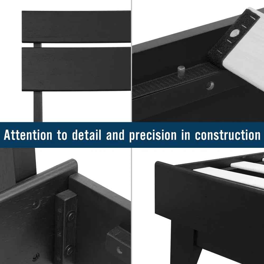 Acacia Aurora Bed Frame & Nightstand Set for Stylish Bedrooms