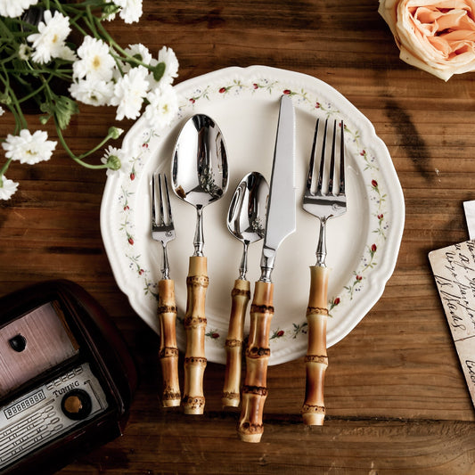 Aurora Nature-Inspired Bamboo Cutlery Set