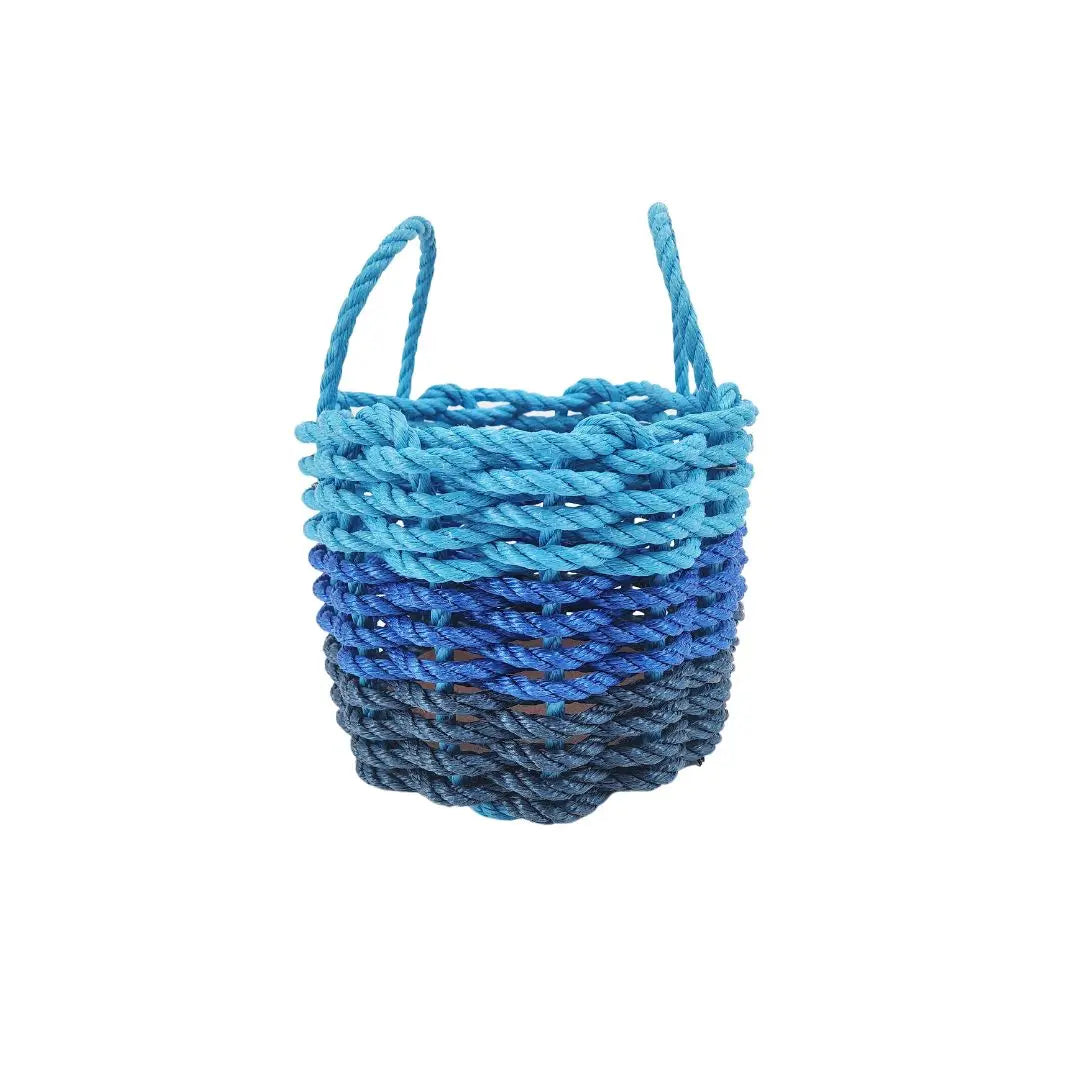 Authentic Maine Lobster Rope Storage Navy Blue, Blue and Light Blue