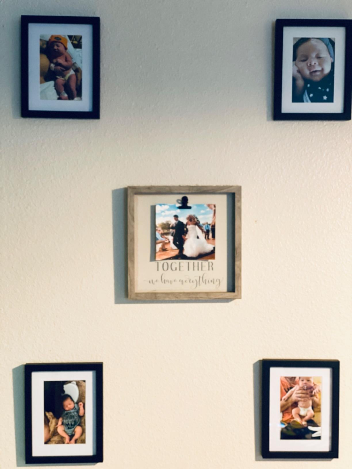 Picture Frames Set of 7 Pieces, One 11" x 14", Two 8" x 10"