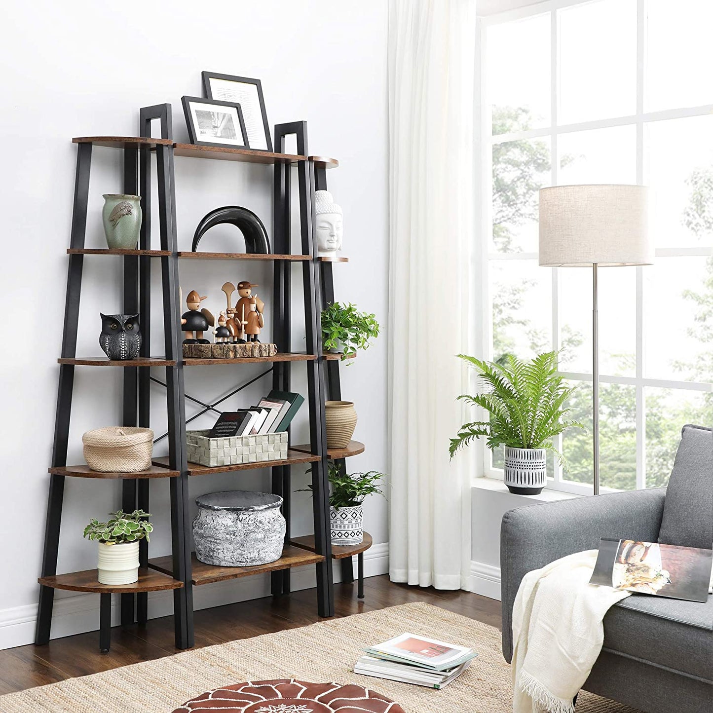 FLORA 5-Tier Corner Shelf