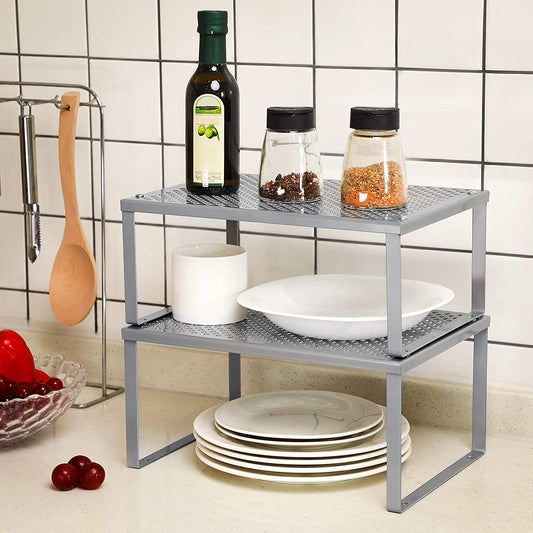Cabinet Shelf Organizer, Stackable, Expandable