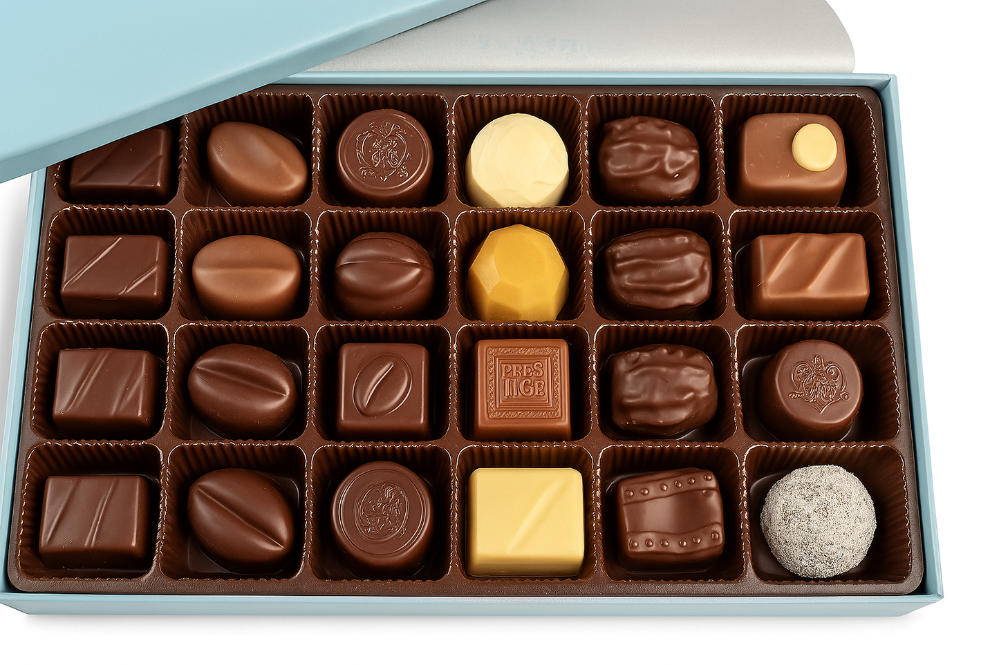 Andy Anand Sugar Free Belgian Chocolate Truffles Gift Box – 48 Pc Handcrafted, Gluten-Free, Diabetic-Friendly European Chocolate, 60% Chocolate (Cocoa Butter)