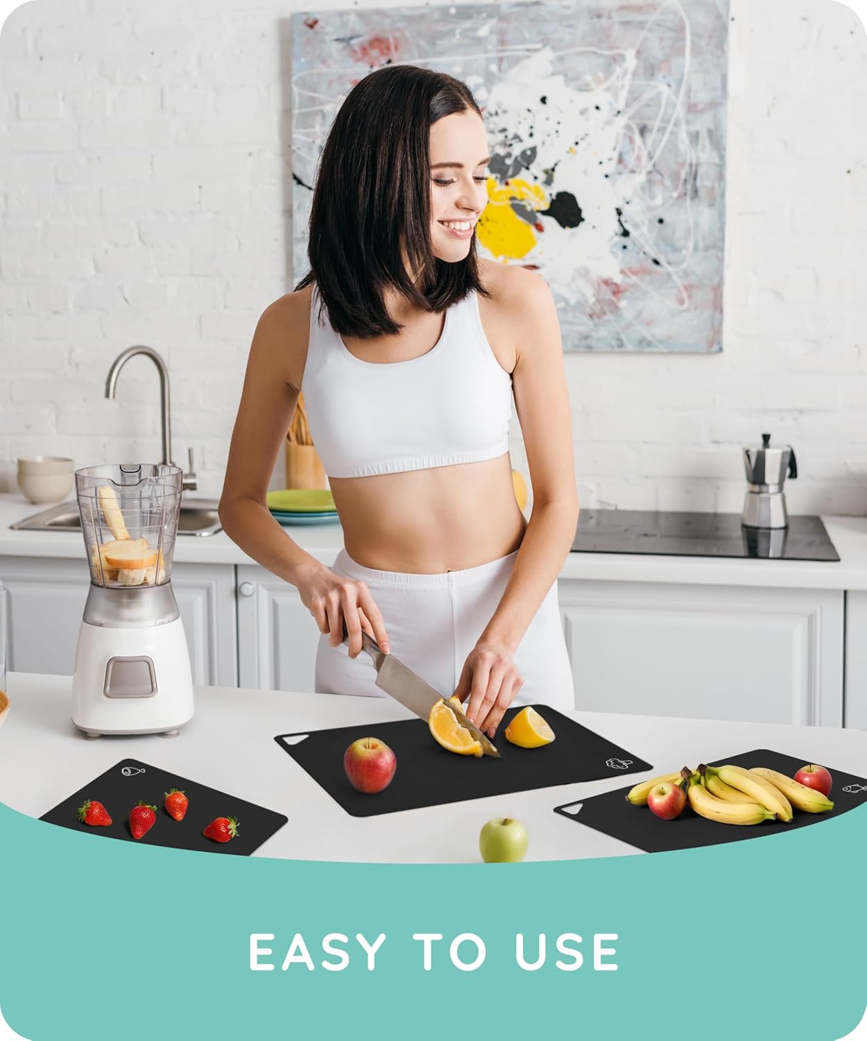 Flexible Cutting Mats Set of 3, Black