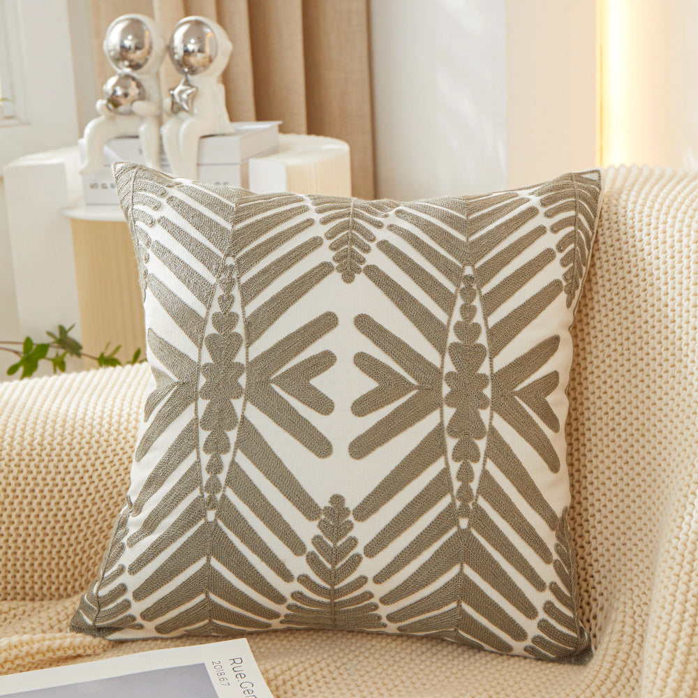 [IN2XB-3 Green] Textured Cotton Blend Pillow (With/Without Insert)