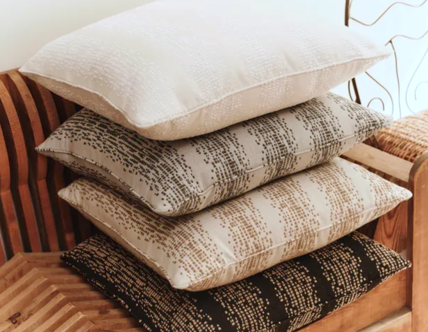 Balboa Pillow Cover in Fawn Brown, Kelly Wearstler Textiles