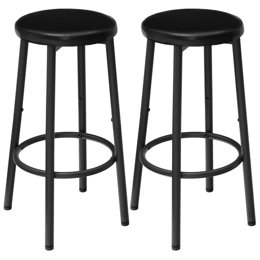 bar stools set of 2 - black
