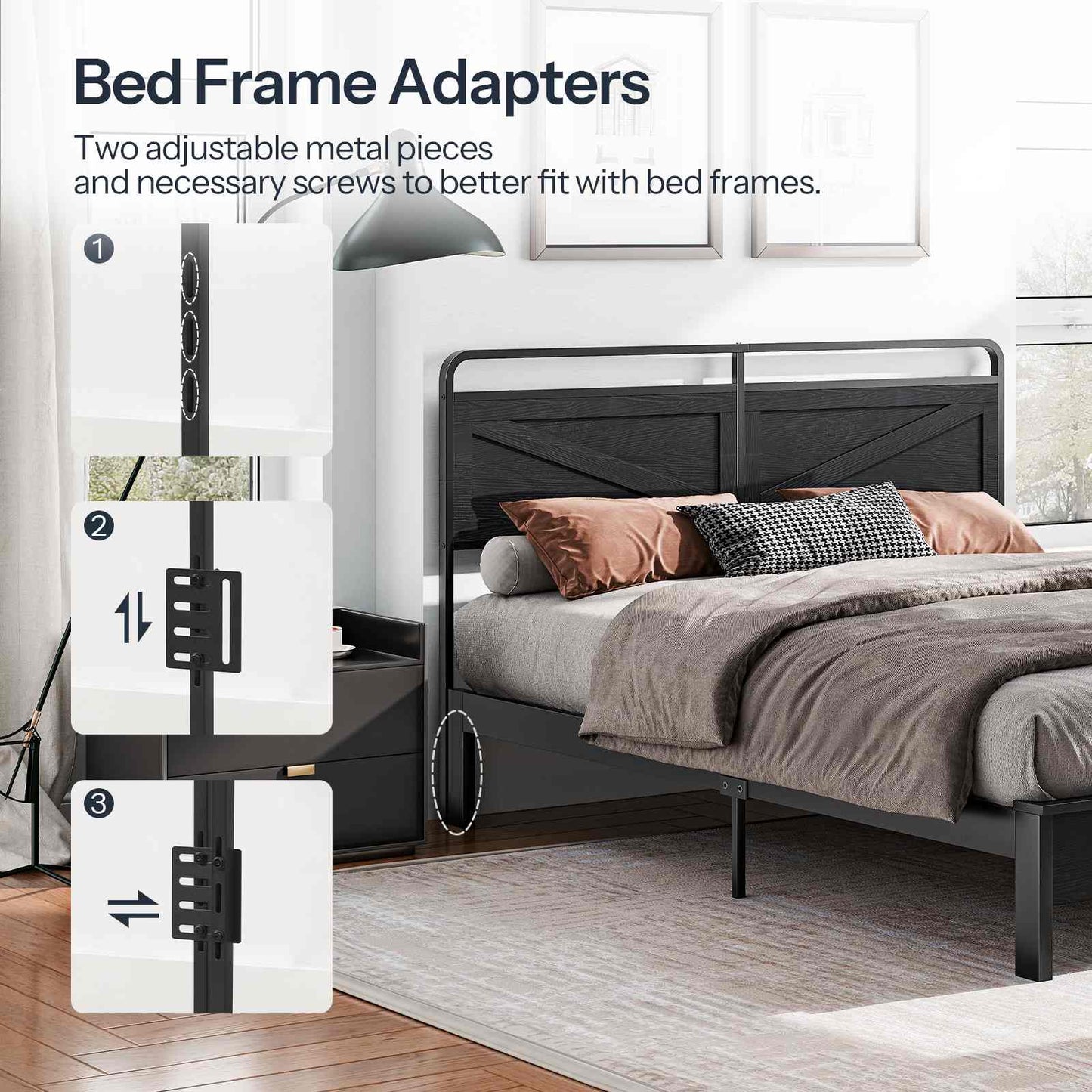 King Headboard - Black
