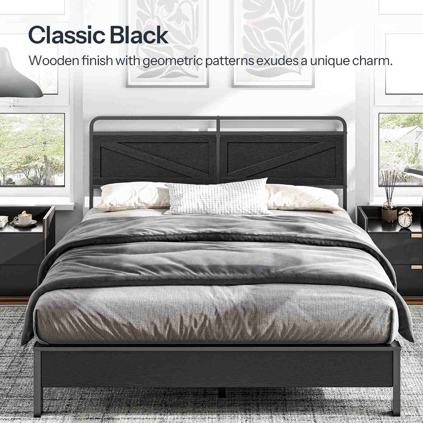 King Headboard - Black