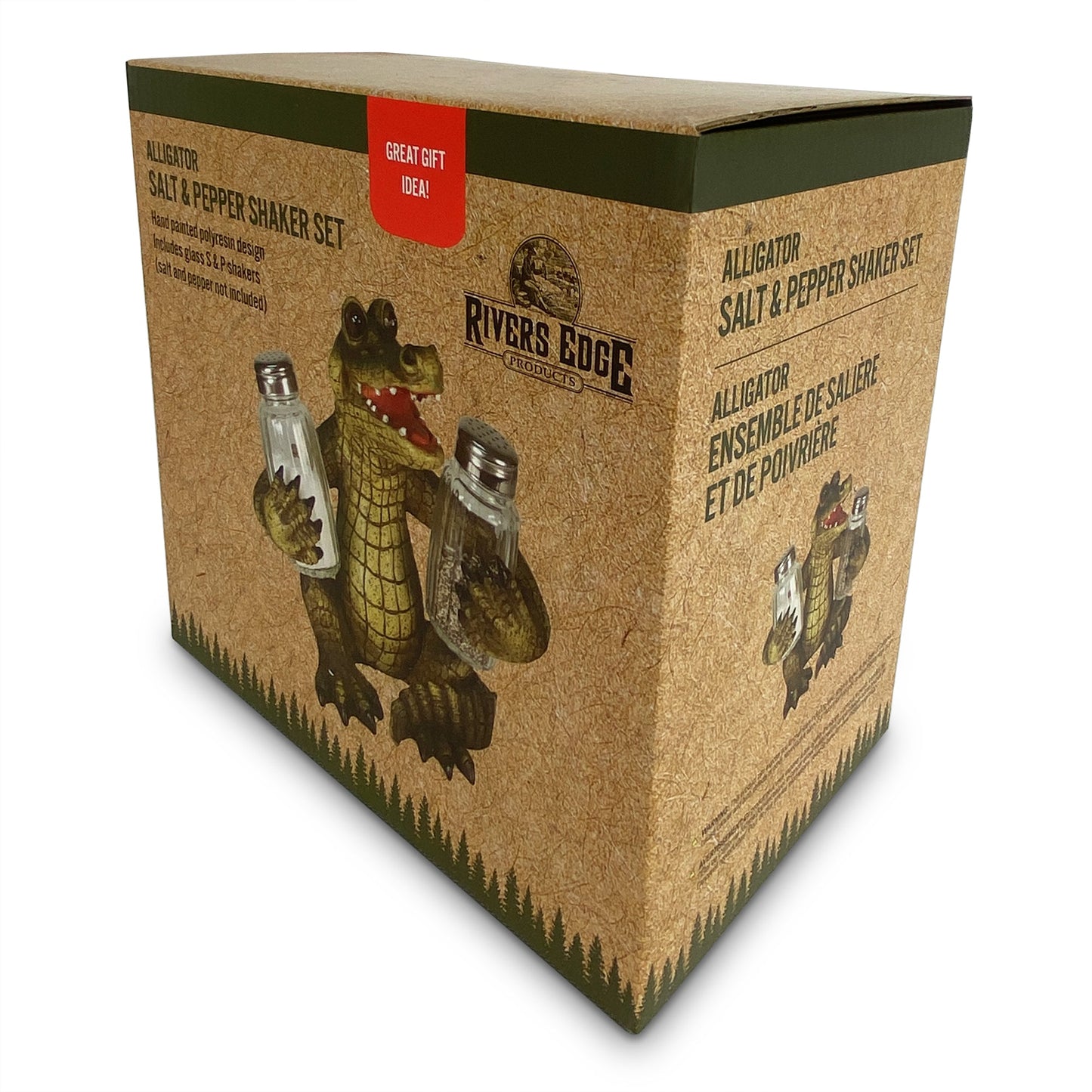 Salt and Pepper Shakers-Alligator
