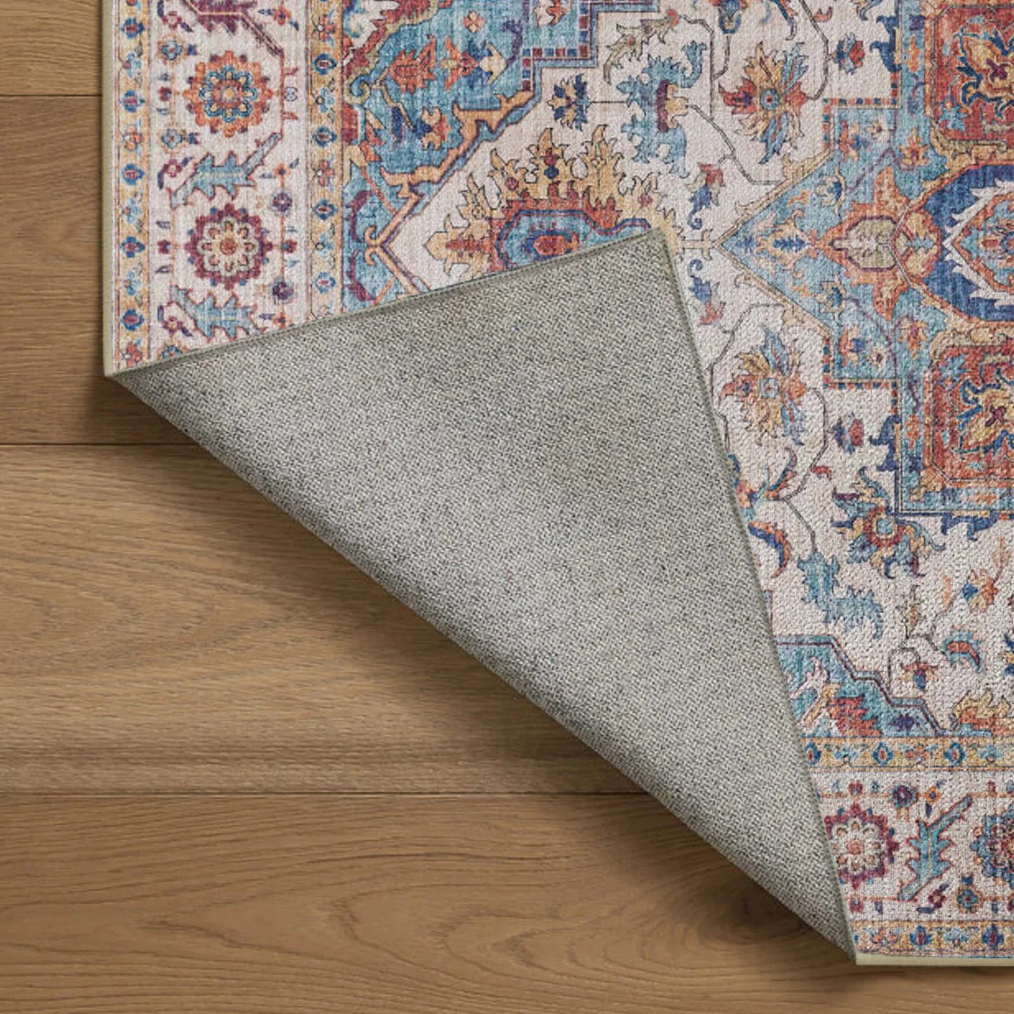 7ft x 5ft Vintage Indoor Non-Slip Washable Large  Area Rugs for Bedroom Living Room