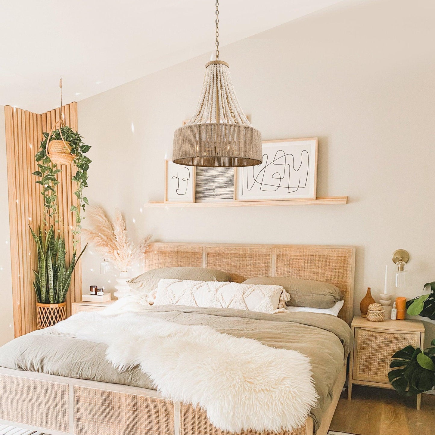 4-Light Golden Farmhouse Dry Rated Chandelier