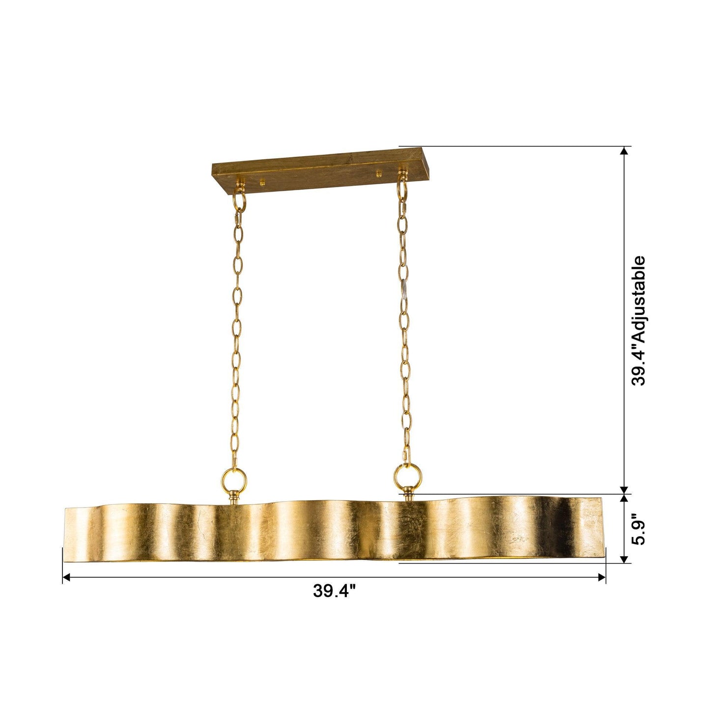 5-Light Golden Modern Dry Rated Island Pendant Lighitng