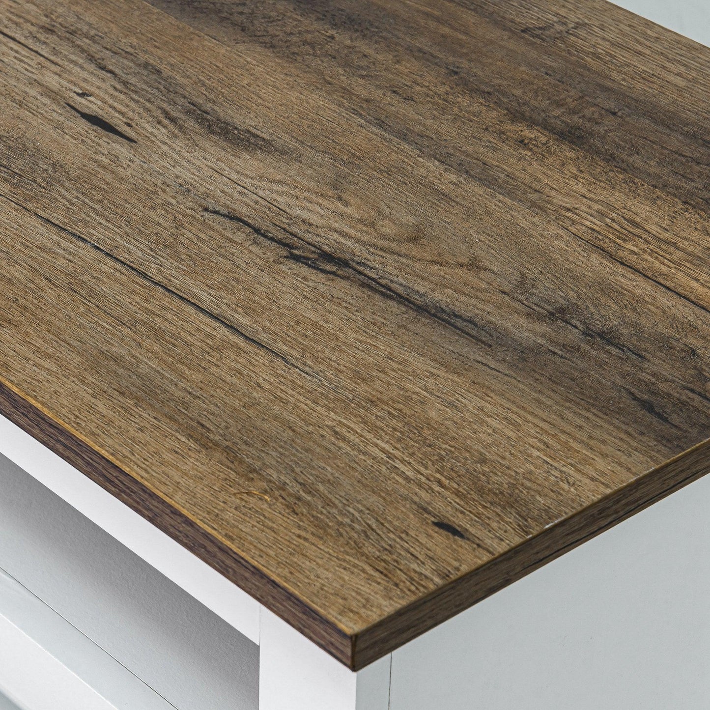 68" Farmhouse TV Stand with Double Sliding Barn Doors for Living Room