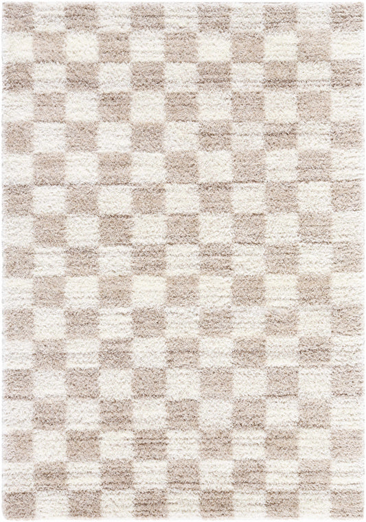 Belita Beige Luxe Shag Area Rug