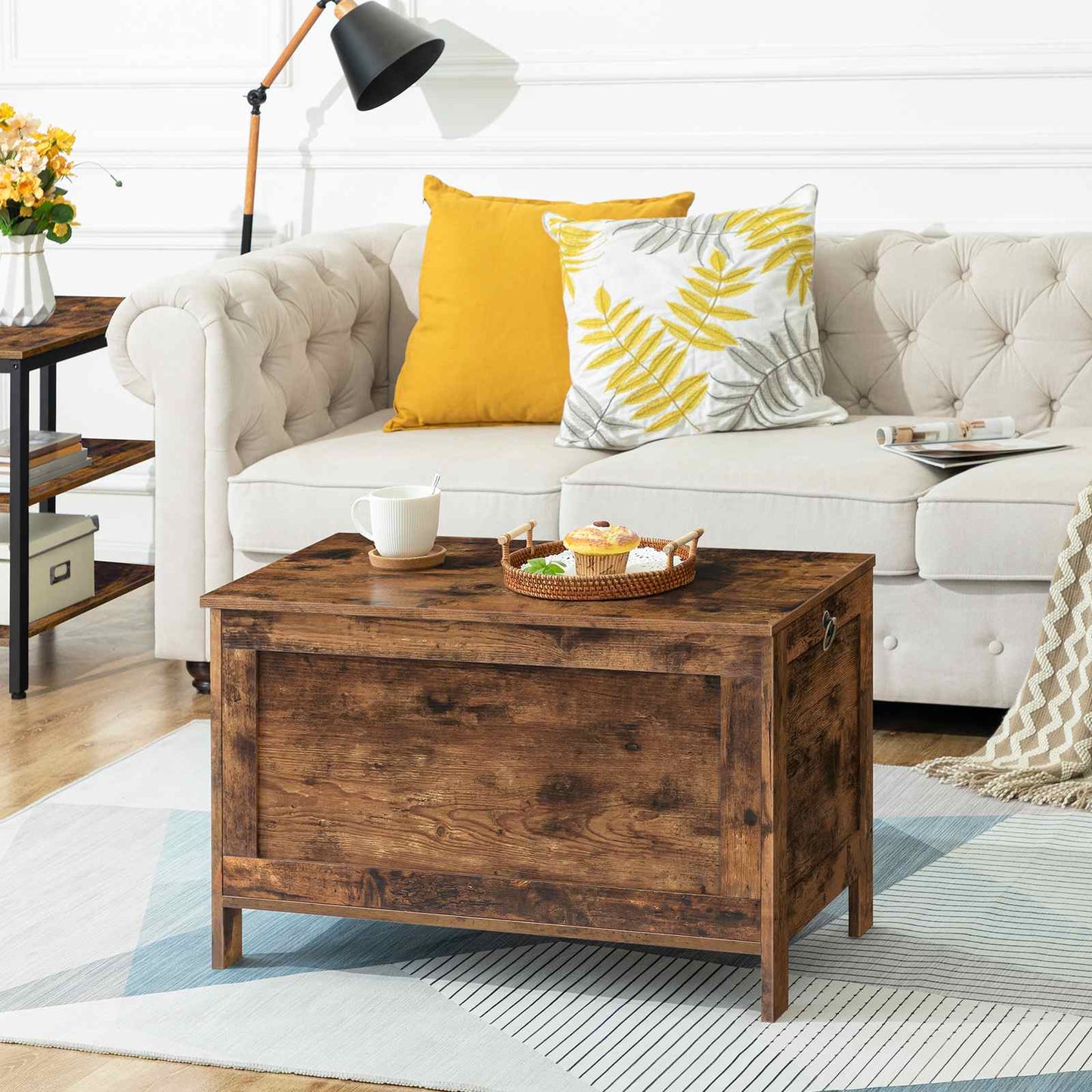 storage chest - rustic brown