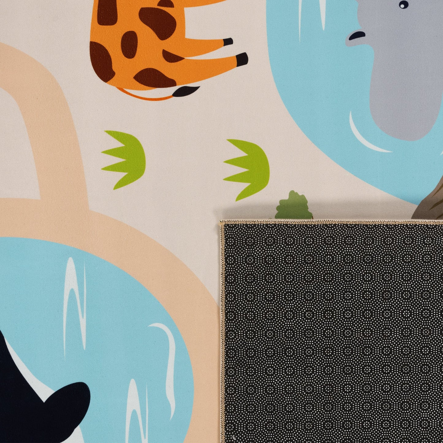 Kids Play-Mat Lilo with Wild Animals in Beige