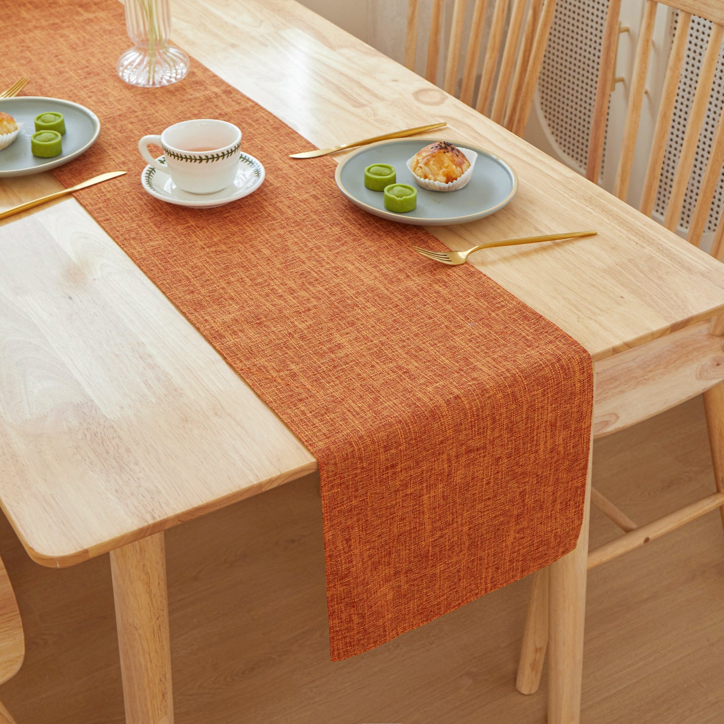 Table Cloth Flat Edges size 12"W x 71" L