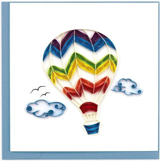 Hot Air Balloon Quilled Greeting Card