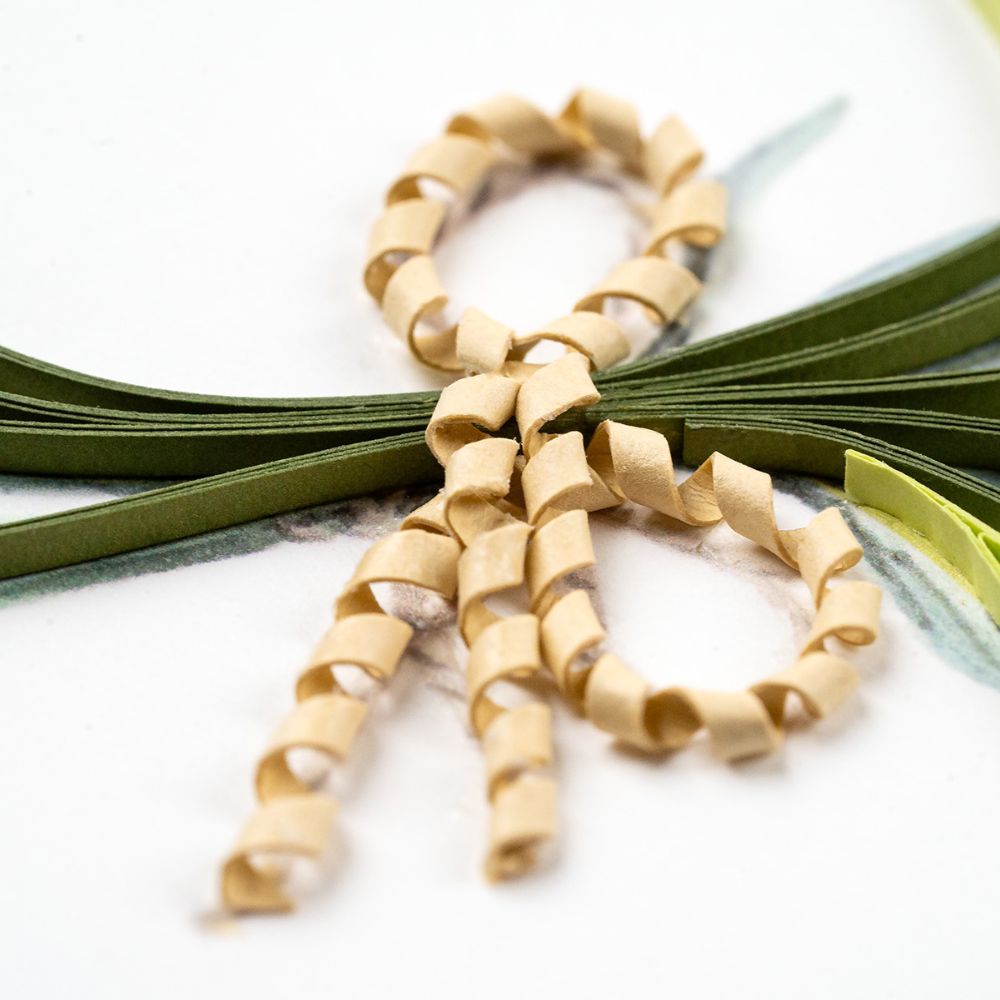 Lavender Bunch Quilled Greeting Card