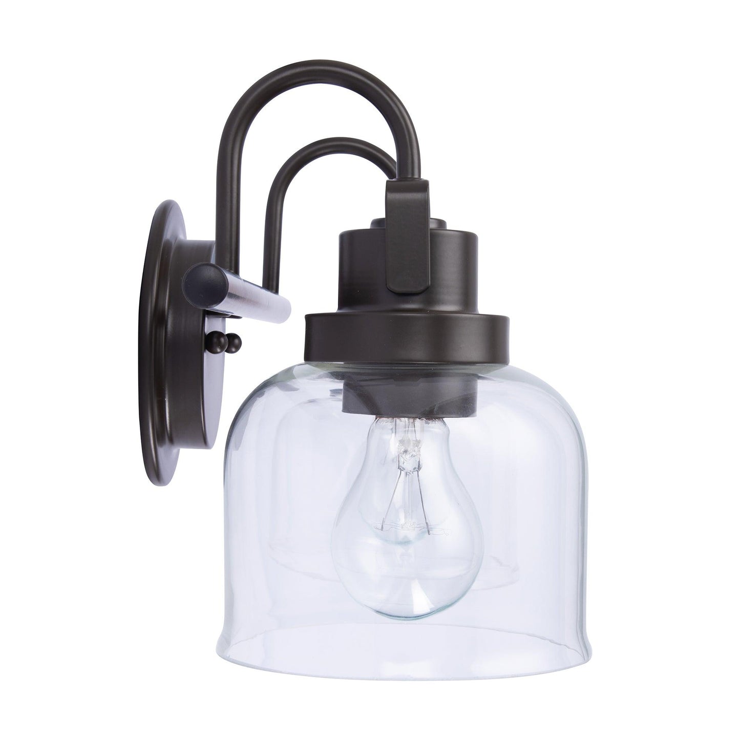 Brighton 2-Light Dark Bronze Dimmable Bathroom Vanity Light