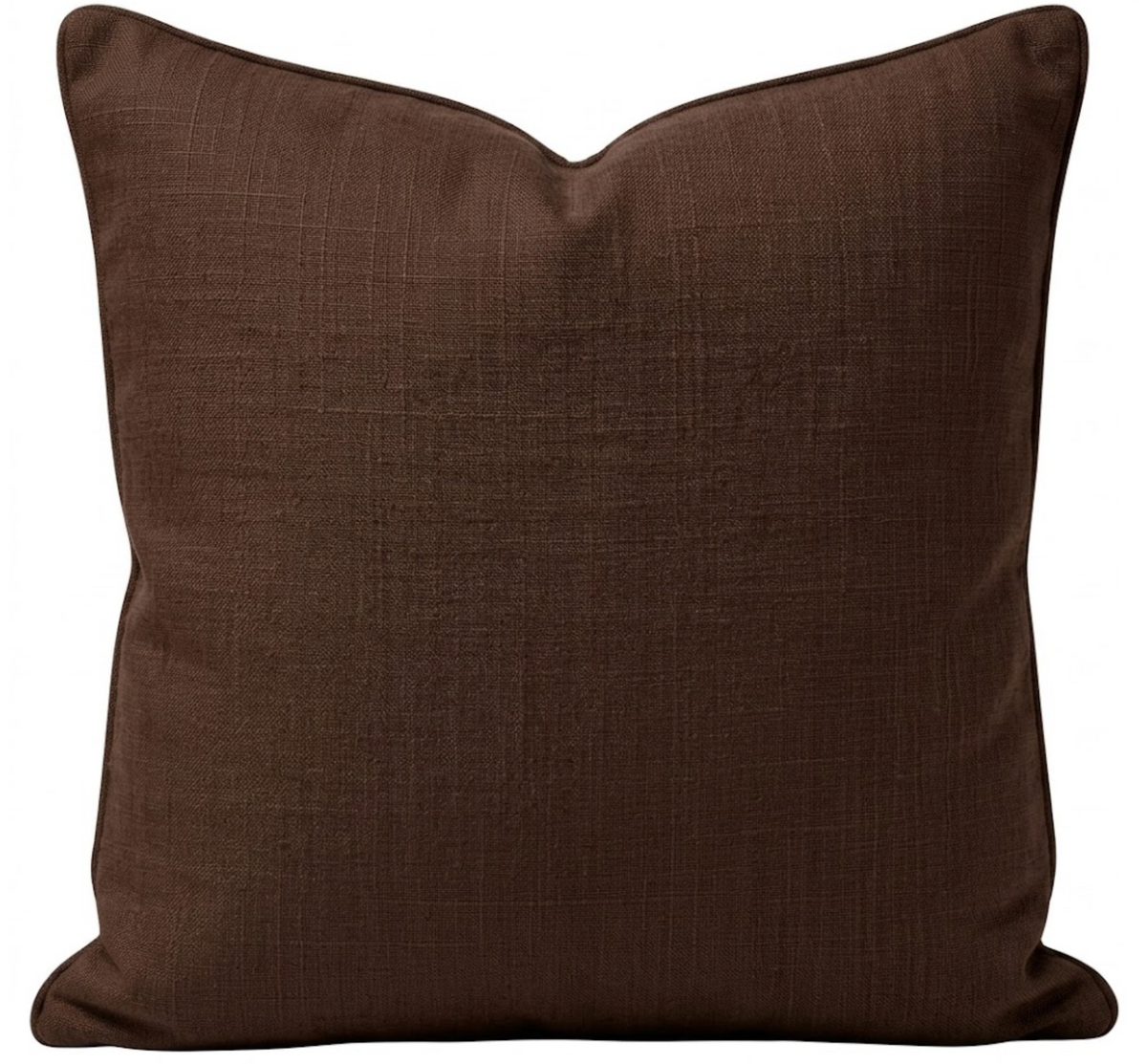 Regent Stripe Velvet Pillow Cover in Brown