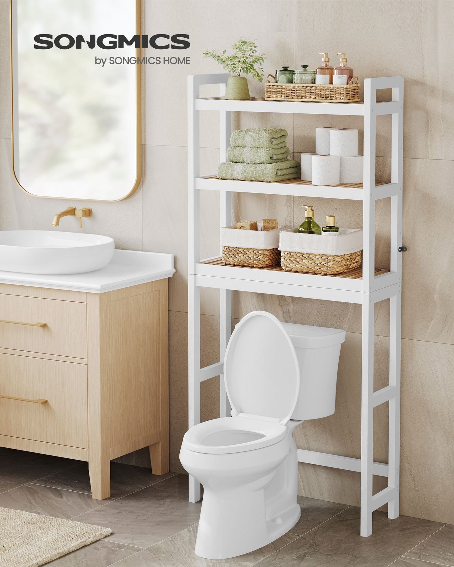 Over The Toilet Storage