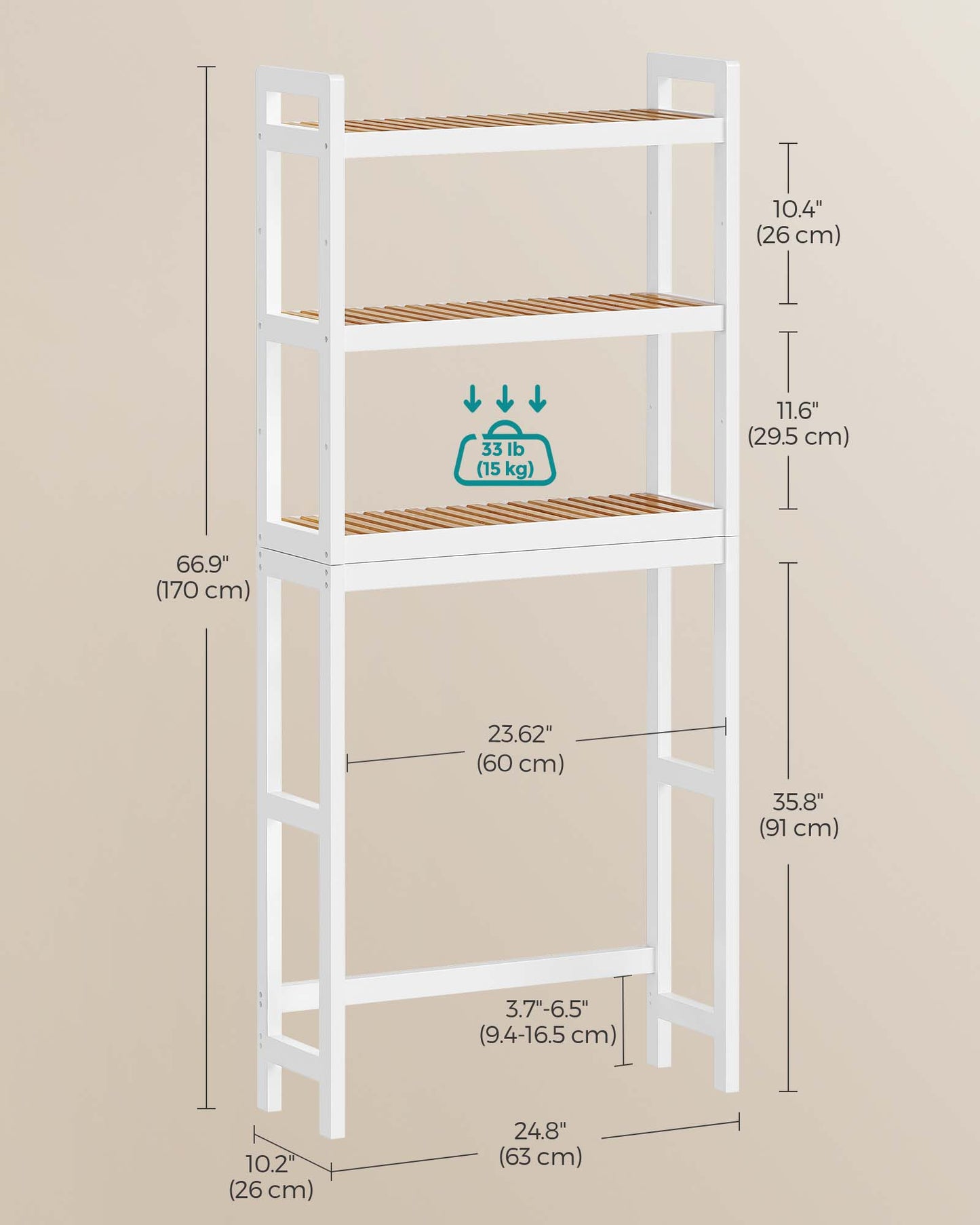 Over The Toilet Storage