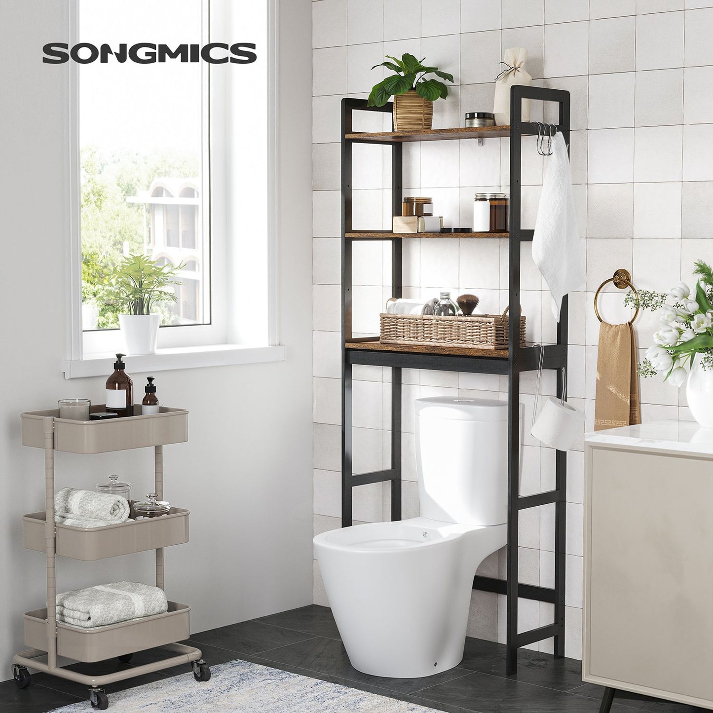 Over The Toilet Storage Shelves