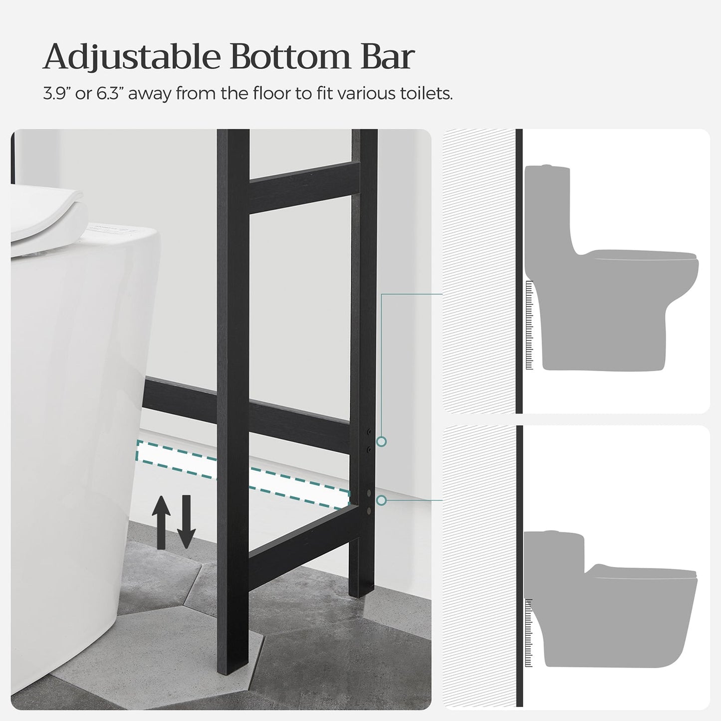 Over The Toilet Storage Shelves