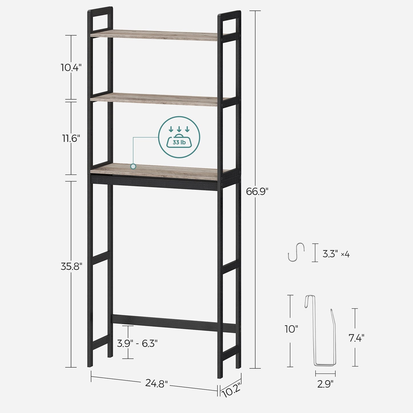 Over The Toilet Storage Shelves