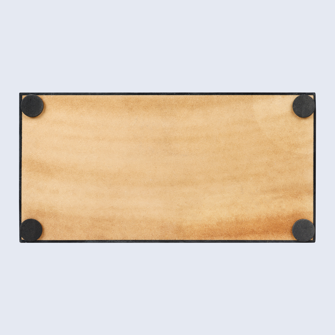 Medley Concentrics Pattern Decorative Storage Box, Resin Inlay in 8 Sizes, Black & White