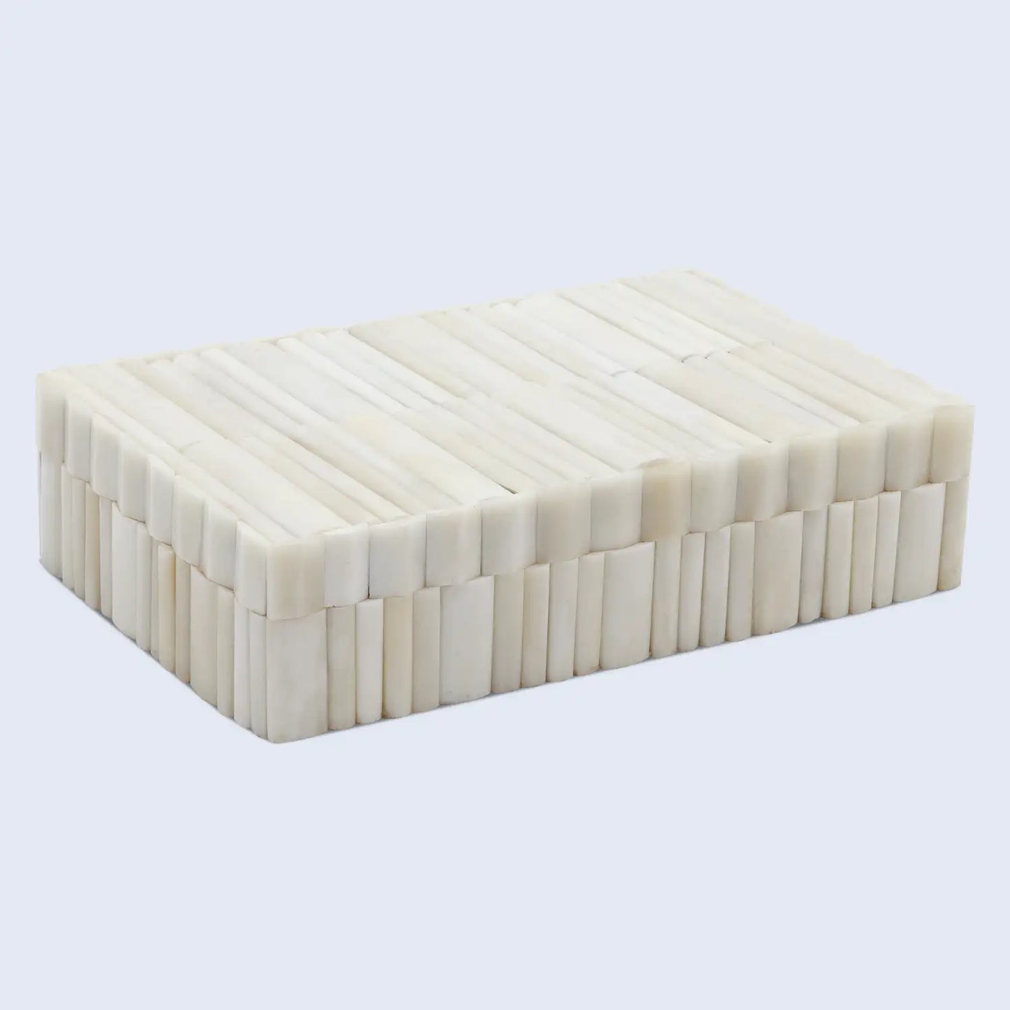 Stem Pattern Decorative Storage Box, Bone Inlay in 7 Sizes, Ivory
