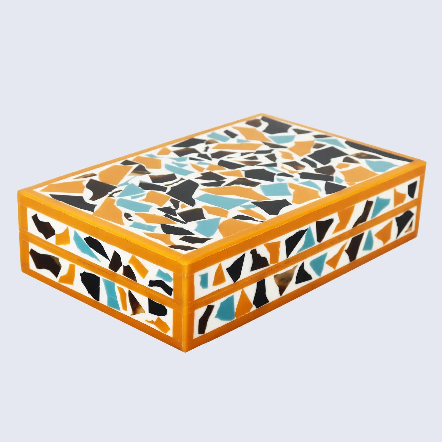 mosaic gold pattern decorative boxes