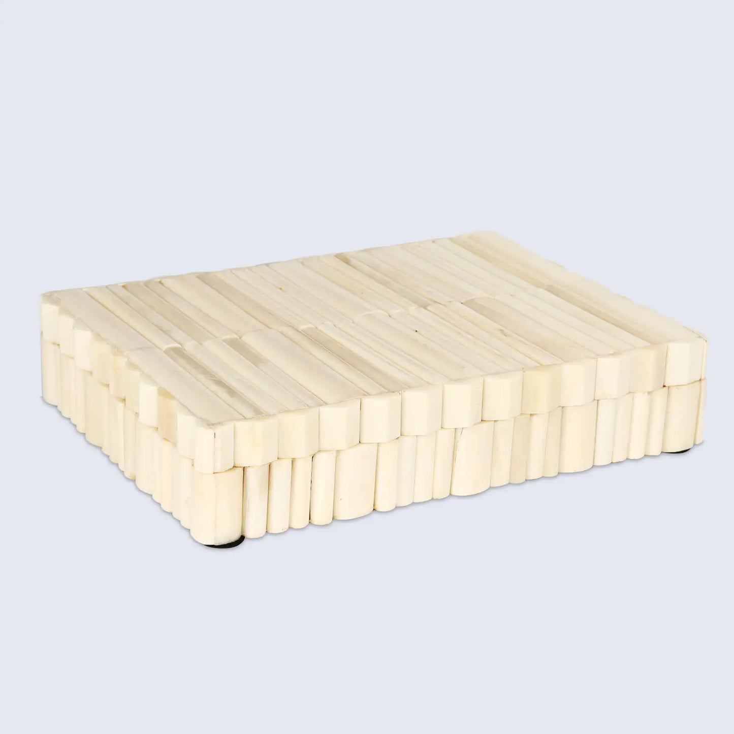 Stem Pattern Decorative Storage Box, Bone Inlay in 7 Sizes, Ivory