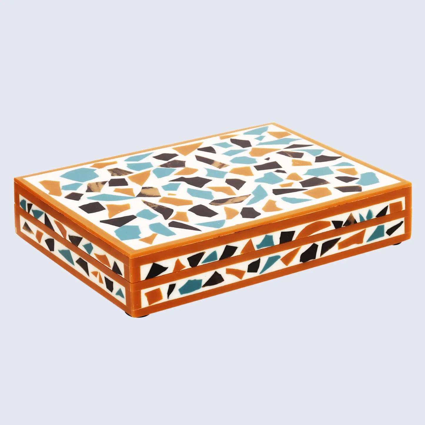 mosaic gold pattern decorative boxes