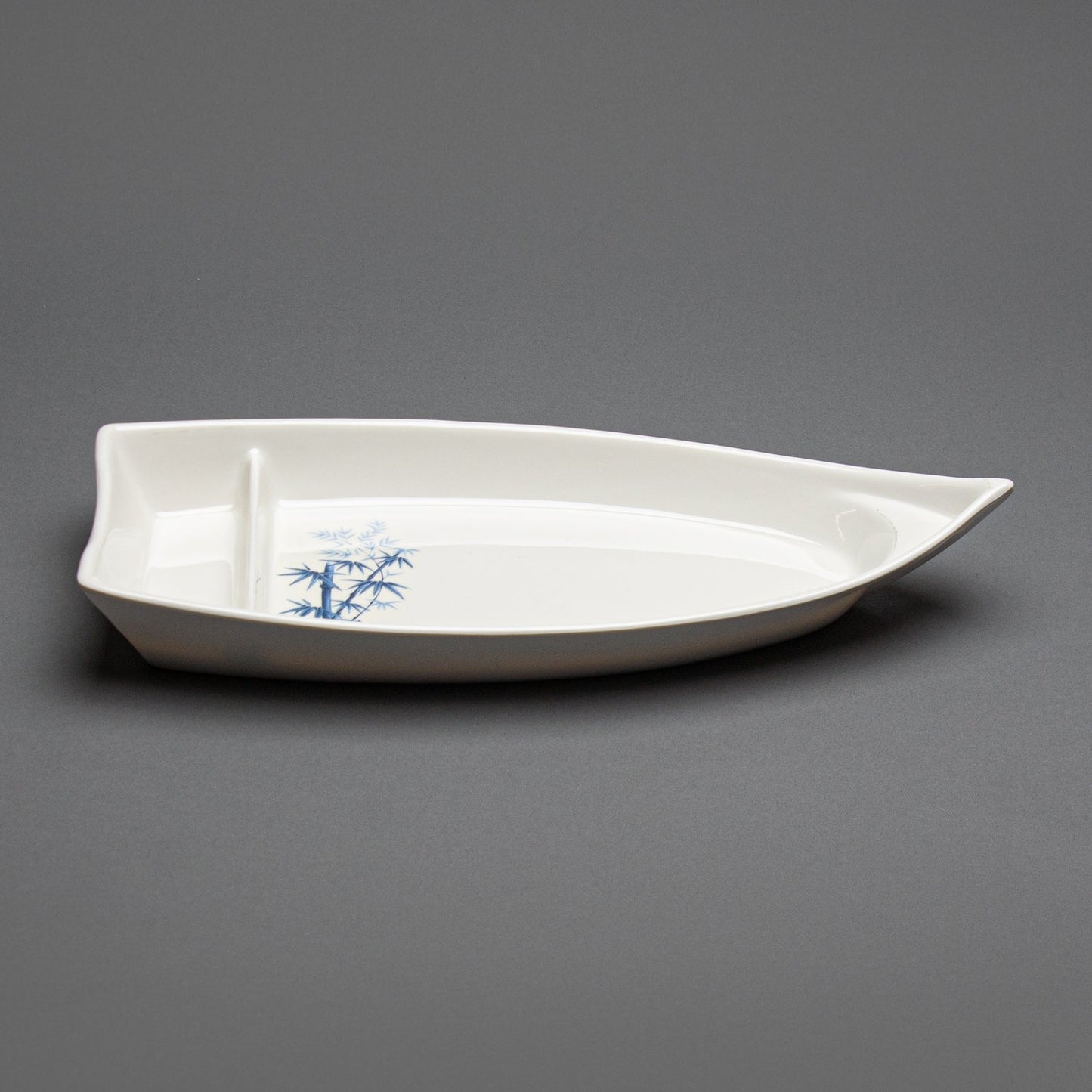 Melamine Sushi Boat, 3pc, 15.25" x 7" (Elegant Blue Bamboo)
