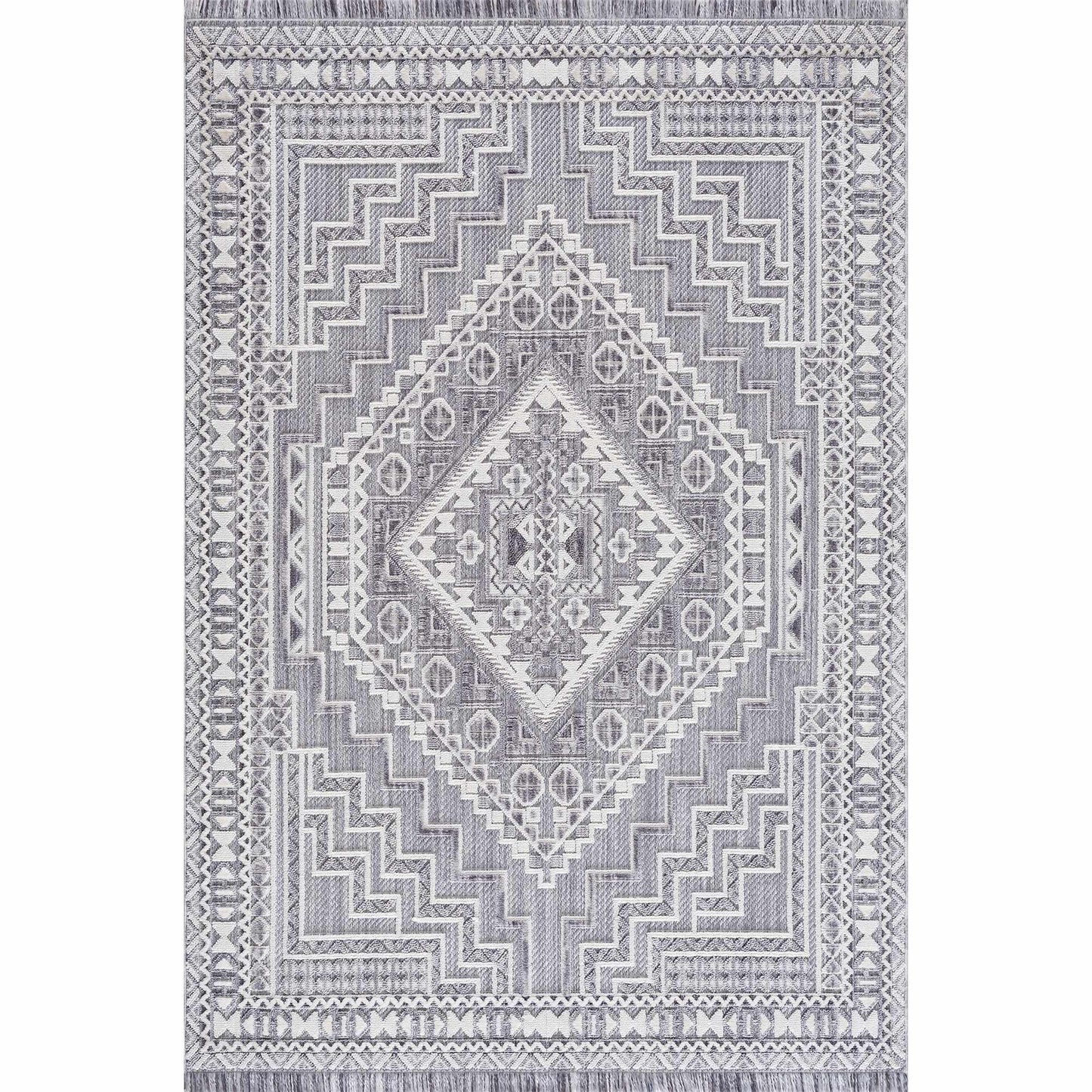 Alya Charcoal Textured Area Rug