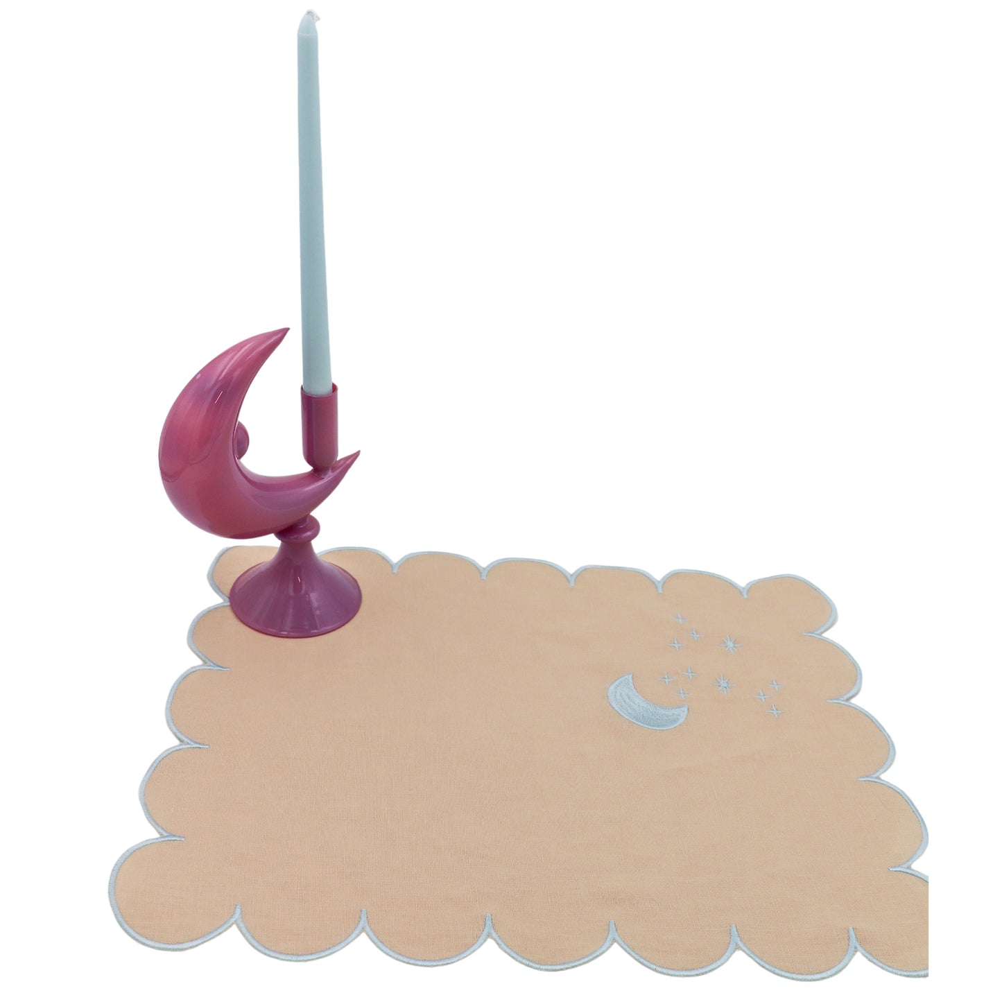 Extra Tall Baby Blue Taper Candle, 1 Case of 24 Packs (4 Candles per Pack)