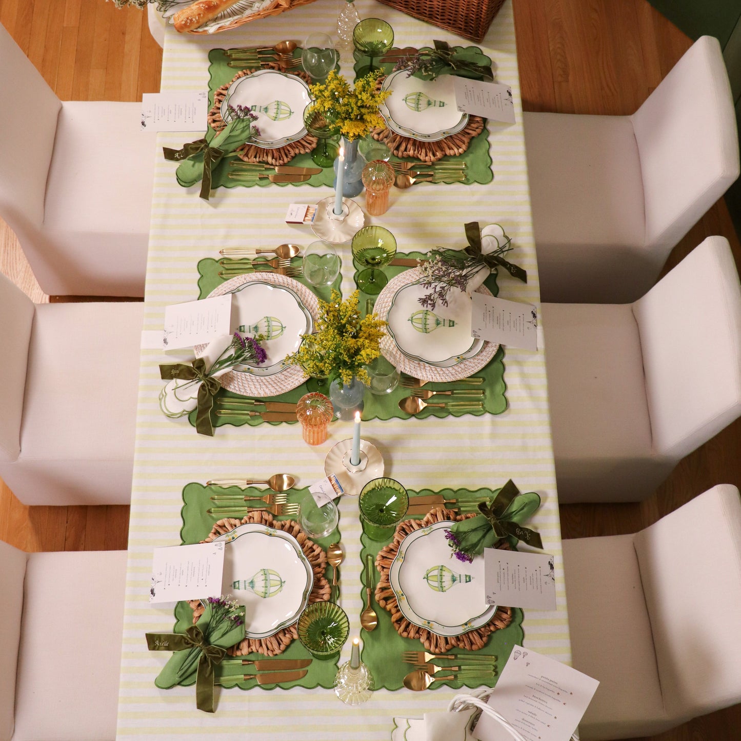 Extra Tall Baby Blue Taper Candle, 1 Case of 24 Packs (4 Candles per Pack)