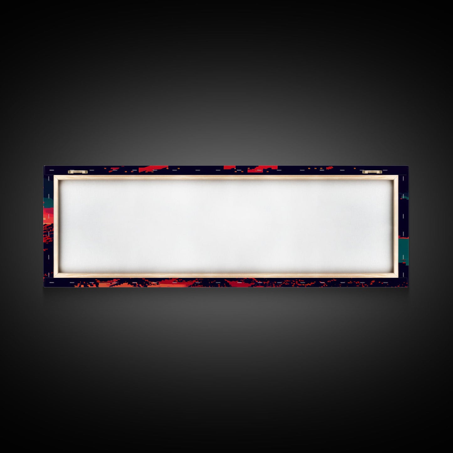 Pixel Art, Framed Canvas Print, Beautiful Red Landscape Art, Pixel Art Print, Art Landscape, Landscape Artist, Landscapes Art