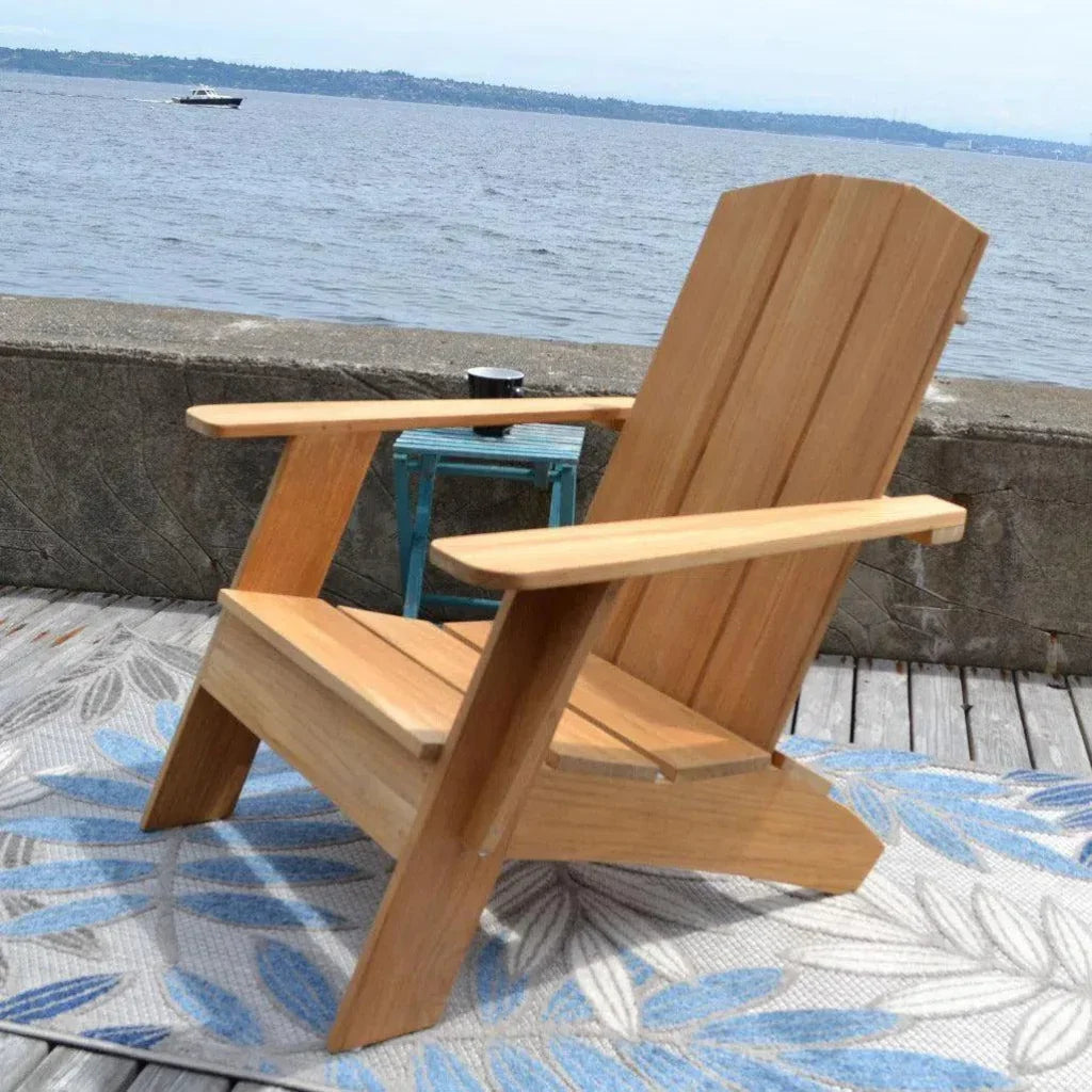 Bainbridge Teak Adirondack Outdoor Lounge Chair