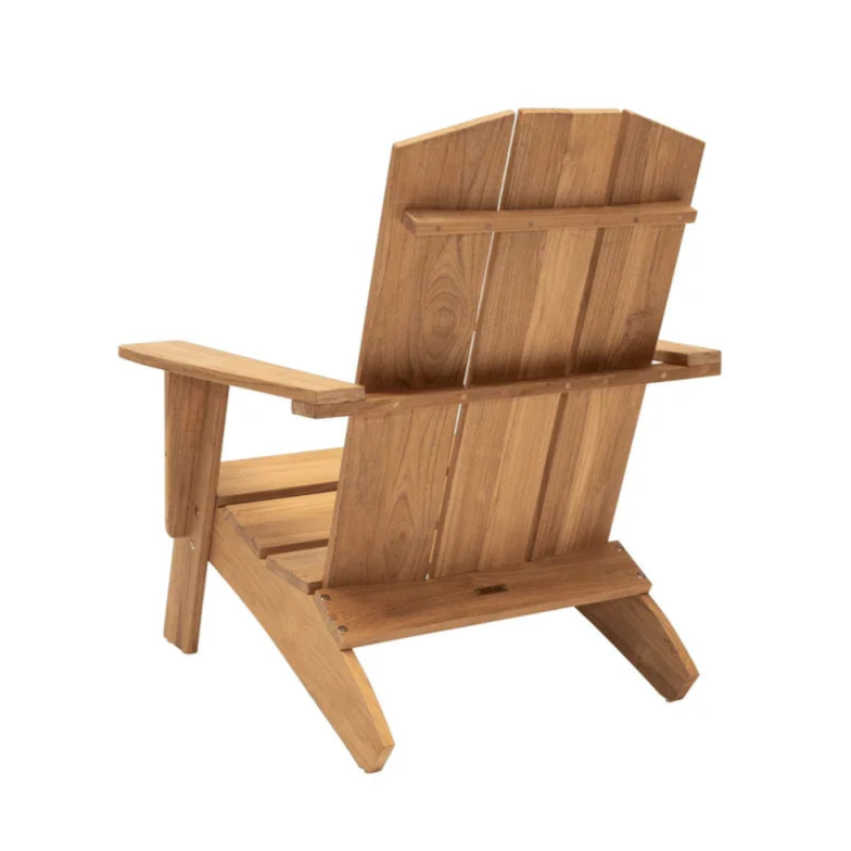 Bainbridge Teak Patio Adirondack Lounge Set 3PC