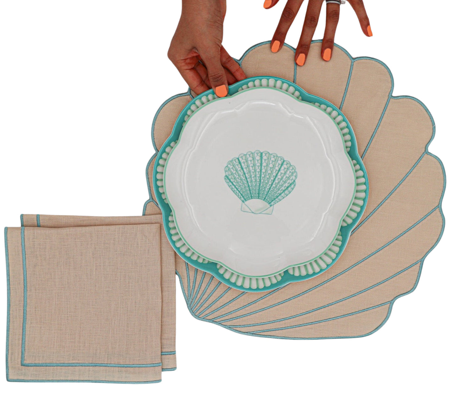 Balearic Blu Starter Plate - Case of 12 Plates (+3 Bonus Plates)