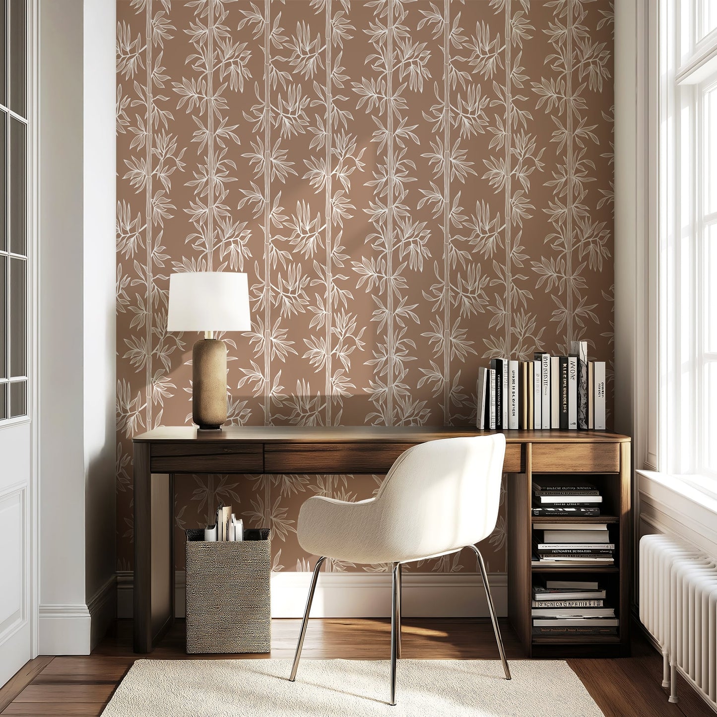 Bamboo Breeze Wallpaper - Peel and Stick Modern Botanical