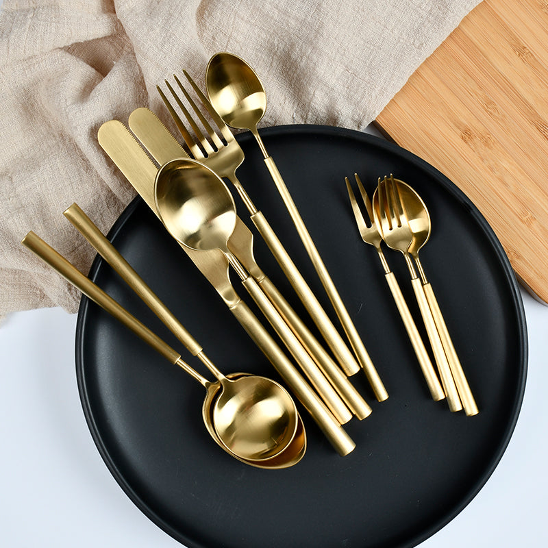 Barton Luxury Gold Cutlery Set